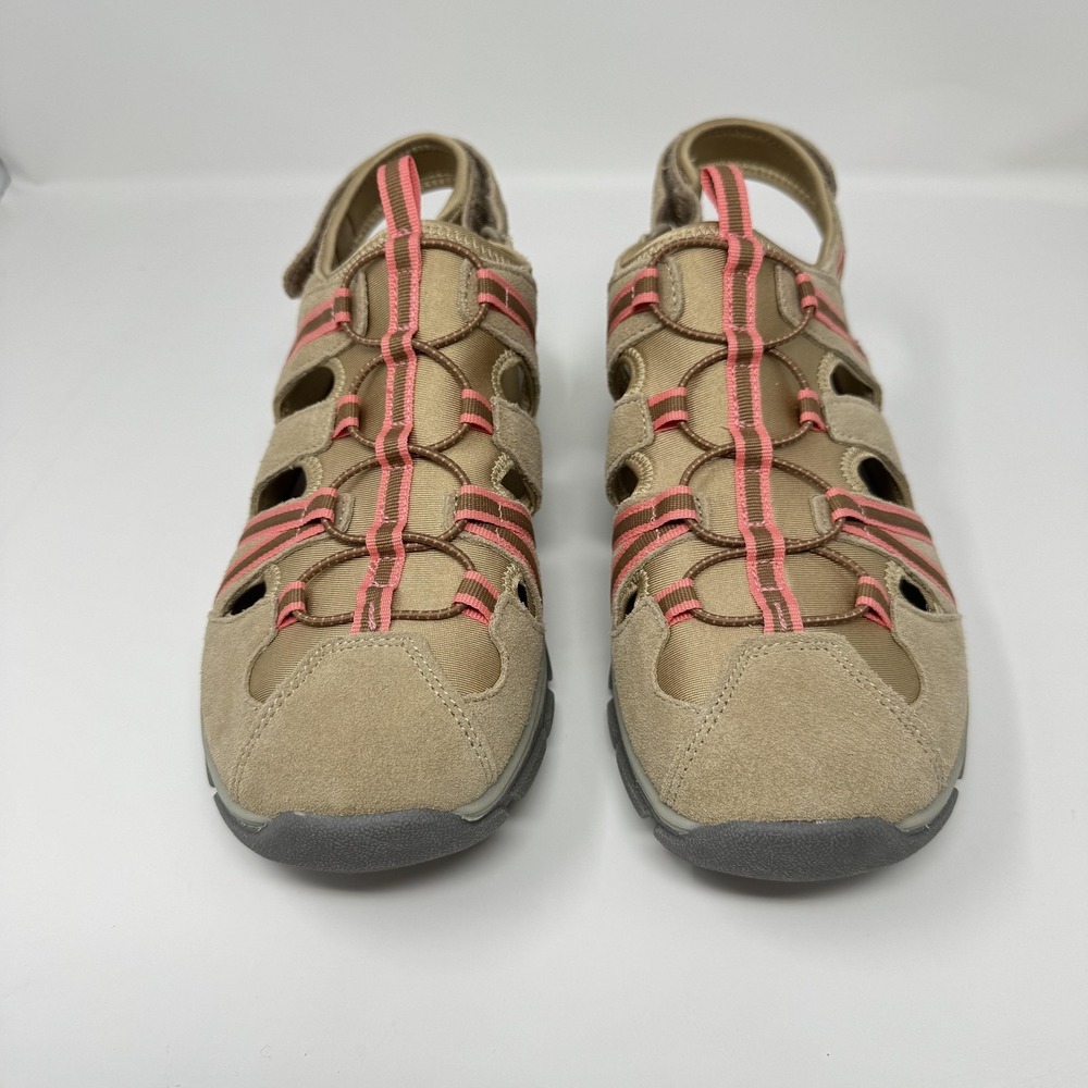 Lands' End Shoes‎ Womens Size 11 Beige Fisherman Sandals Comfort Outdoor Walking